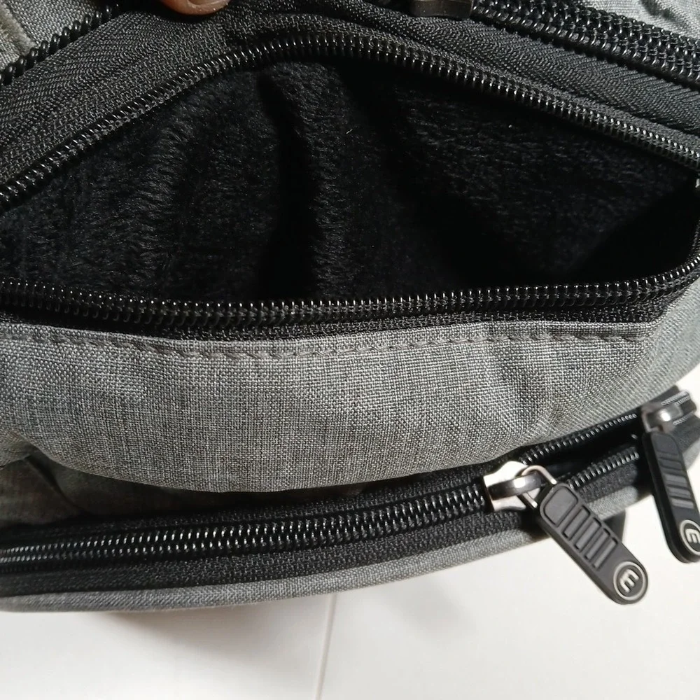 Travis Mathew The Go Laptop Backpack Gray Fleece Lined 12.5